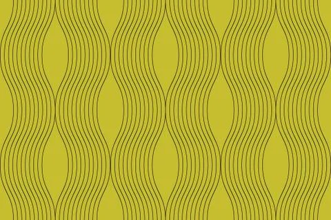 Seamless, abstract background pattern made with curvy thin lines Stock Illustration