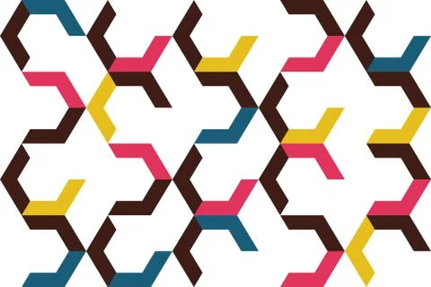 Seamless, abstract background pattern made with chevron / arrow shapes. Stock Illustration