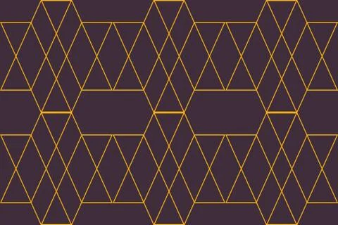 Seamless, abstract background pattern made with lines forming hexagon イラスト素材