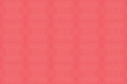 Seamless, abstract background pattern made with thin, curvy lines Stock Illustration