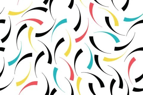 Seamless, abstract background pattern made with circular geometric shapes Stock Illustration