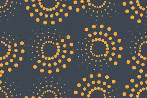 Seamless, abstract background pattern made with circle shapes イラスト素材