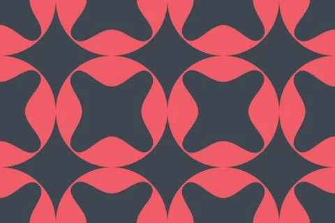 Seamless abstract background pattern made with circular geometric shapes. Stock Illustration