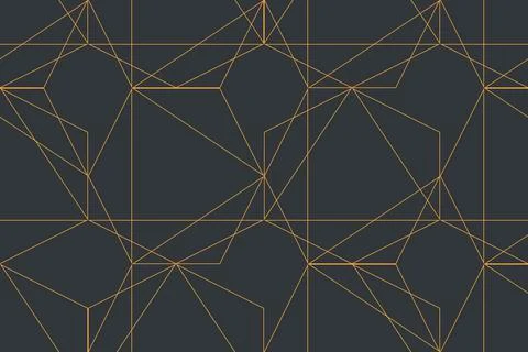 Seamless, abstract background pattern made with lines forming polygonal shapes イラスト素材