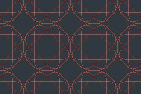 Seamless, abstract background pattern made with rounded rectangles Illustrazione stock