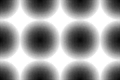 Seamless abstract background pattern made with halftone circles / dots. 스톡 일러스트