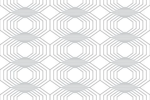 Seamless abstract background pattern made with repeated octagon shapes. Stock Illustration