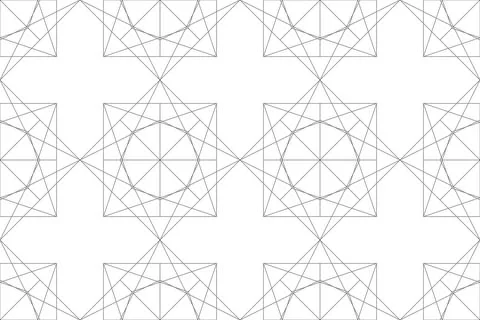 Seamless, abstract background pattern made with lines forming geometric forms Stock Illustration