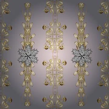 Seamless abstract background with repeating elements. Gray, beige and neutral an Stock Illustration