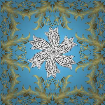 Seamless abstract background with repeating elements. Elegant vector classic pat Stock Illustration