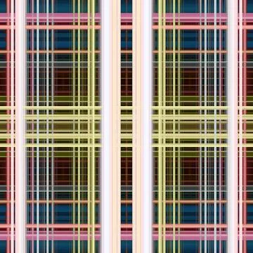 Seamless abstract background. Square pattern Scotland. Background from lines Stock Illustration