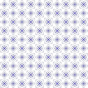 Seamless abstract black blue texture fractal patterns on white background. Ar Stock Illustration