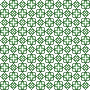 Seamless abstract black green texture fractal patterns on white background. A Stock Illustration