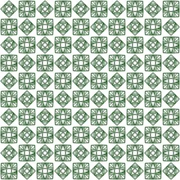 Seamless abstract black green texture fractal patterns on white background. A Stock Illustration