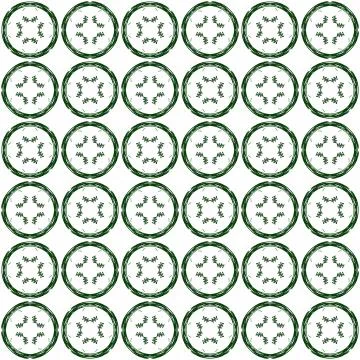 Seamless abstract black green texture fractal patterns on white background. A Stock Illustration