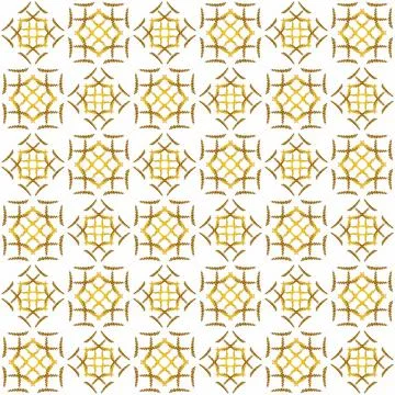 Seamless abstract black orange texture fractal patterns on white background.  Stock Illustration