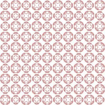 Seamless abstract black red texture fractal patterns on white background. Arr Stock Illustration
