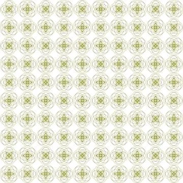 Seamless abstract black yellow texture fractal patterns on white background.  Stock Illustration