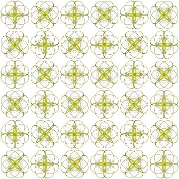 Seamless abstract black yellow texture fractal patterns on white background.  Stock Illustration