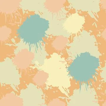 Seamless abstract blots ink pattern Stock Illustration