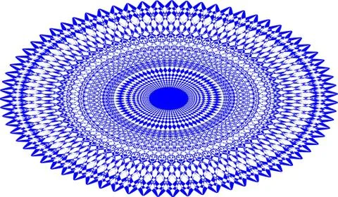 Seamless abstract blue circle marble pattern, wall texture Stock Illustration