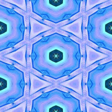 Seamless abstract blue geometric texture or background with Christmas pattern Stock Illustration