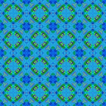 Seamless abstract blue texture or background with circular pattern Stock Illustration