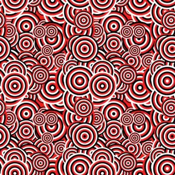 Seamless abstract circle pattern background design - color vector graphic 스톡 일러스트