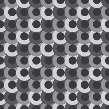 Seamless Abstract Circle Pattern Illustrazione stock