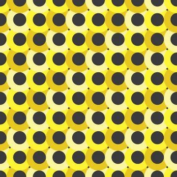 Seamless Abstract Circles Geometrical Pattern Stock Illustration