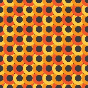 Seamless Abstract Circles Pattern Stock Illustration