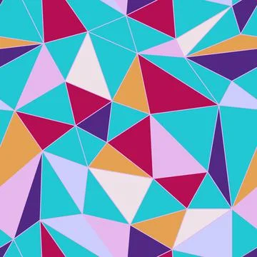 Seamless abstract color polygonal pattern 库存插图