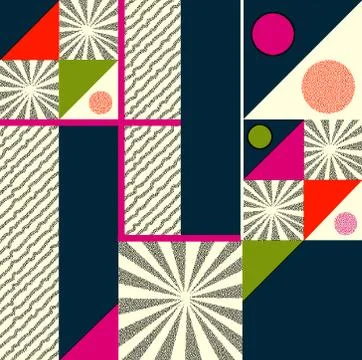 Seamless abstract colorful design background Stock Illustration