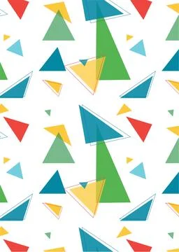 Seamless abstract colorful of triangle pattern Stock Illustration