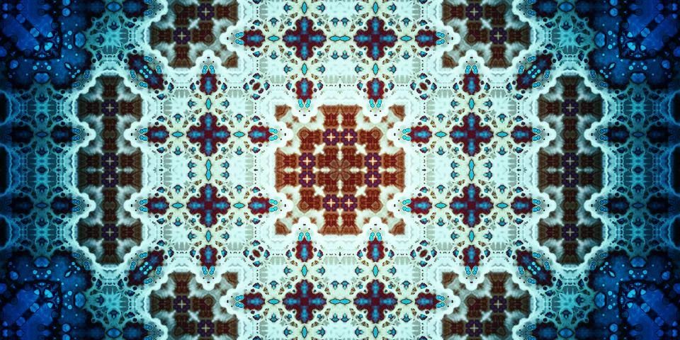 Seamless abstract complex pattern. Panoramic abstract texture. Panoramic ba.. Stock Photos