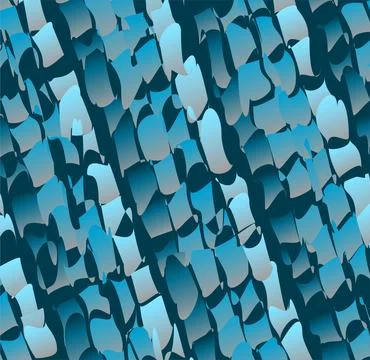 A seamless, abstract composition of layered blue shapes forming a dynamic g.. 스톡 일러스트