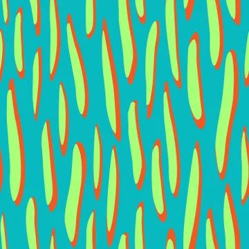 Seamless abstract crazy raster pattern with bright green abstract shapes, eye Stock Illustration