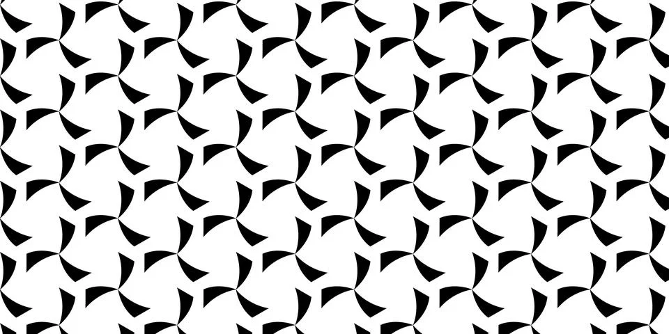 Seamless Abstract Curved Geometric Pattern Background Stock Illustration