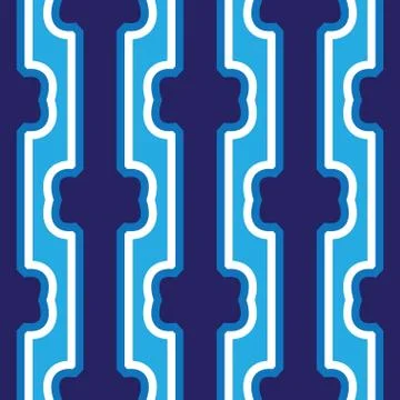 Seamless abstract dark blue vertical lines art pattern Stock Illustration
