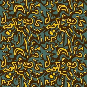 Seamless abstract decorative backdrop with oriental pattern Stock Illustration