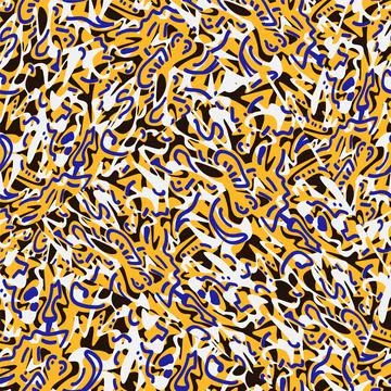 Seamless abstract decorative backdrop with oriental pattern Stock Illustration