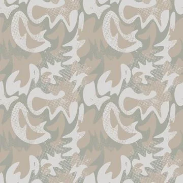 Seamless abstract decorative pattern with wave shapes  Illustrazione stock