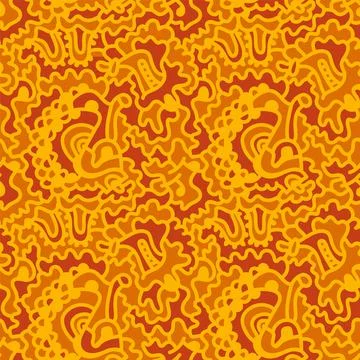 Seamless abstract decorative wave line pattern Stock Illustration
