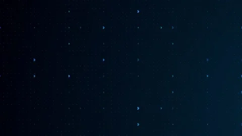 Seamless Abstract digital blue arrows grid background. AI artificial Stock Footage 134475277