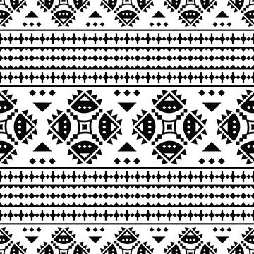 Seamless abstract ethnic pattern design for textile and decoration. Illustrazione stock