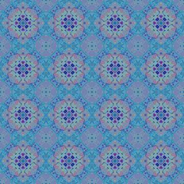 Seamless abstract fine blue texture or background with circular ornament Stock Illustration