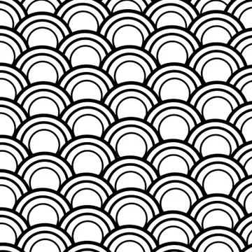 Seamless abstract  fish scale pattern Illustrazione stock