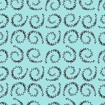 Seamless abstract floral background Stock Illustration