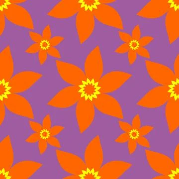 Seamless abstract floral pattern. Modern vector graphic. Geometric leaf ornament Stock Illustration