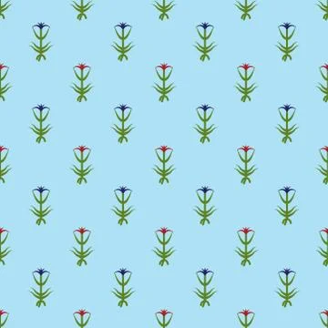Seamless abstract floral pattern. simple and modern geometric illustration. Stock Illustration